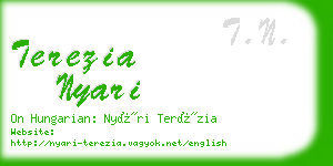 terezia nyari business card